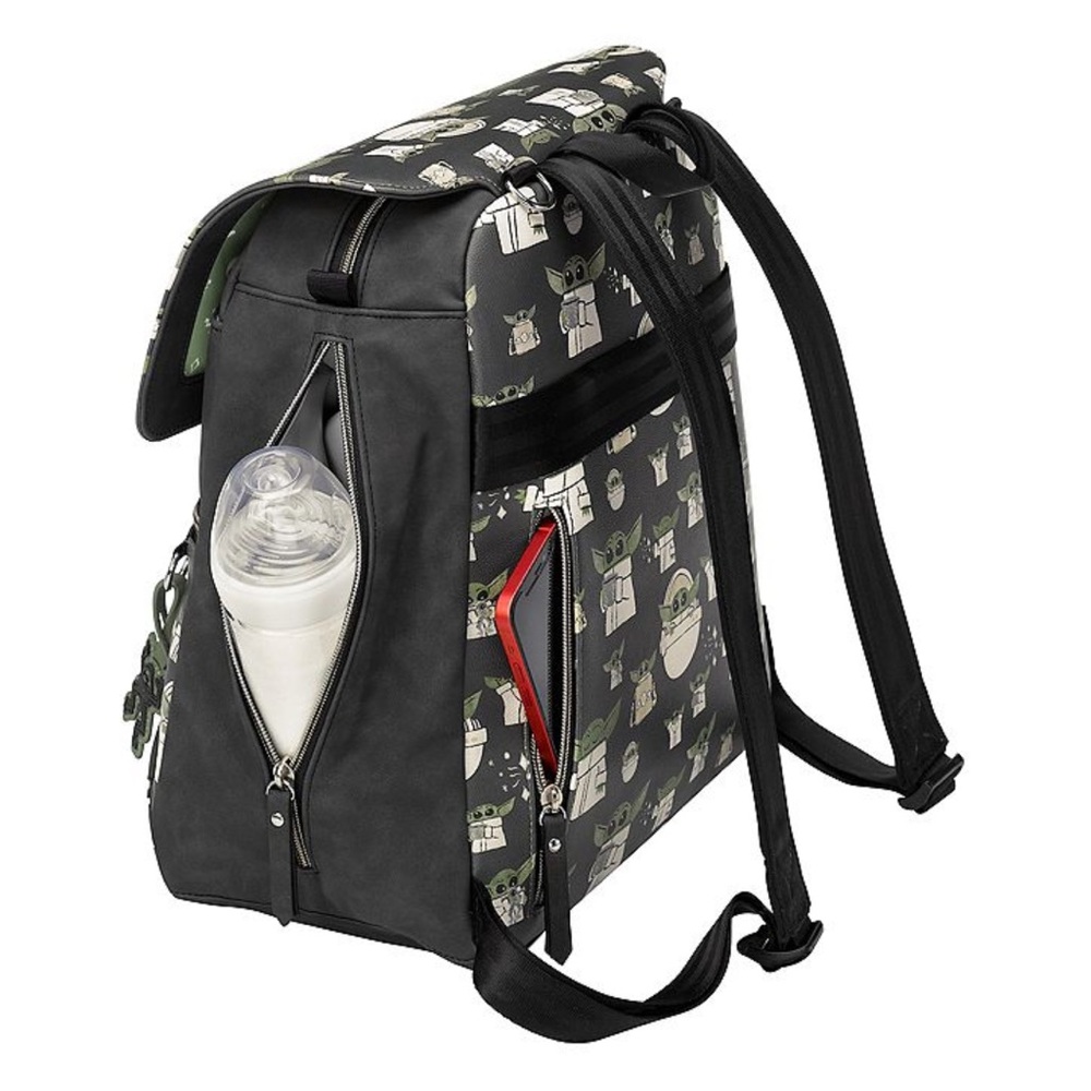 Petunia Pickle Bottom Black and Green Backpack - Picture 4 of 5